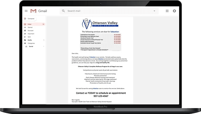 email reminder example